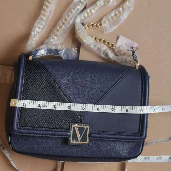 NWT Limited Edition Victoria Medium Shoulder Bag, Midnight Blue. - Picture 9 of 10